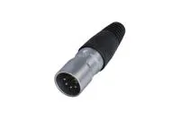 Rean RCX5M-Z-000-1 кабельный разъем XLR male, 5 контактов, IP65