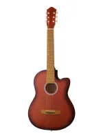 M-32-MH Акустическая гитара, с вырезом, цвет махагони, Амистар
