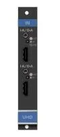 Kramer [uhda-in2-f16/standalone] модуль c 2 входами uhd hdmi и входами аналогового стерео аудио на 3,5-мм разъемах; поддержка 4к