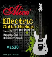 AE530XL 530 Комплект струн для электрогитары, никель 8-38 Alice