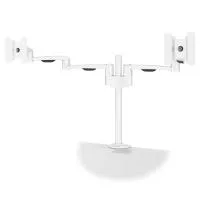 FORMING FUNCTION 4181502701- Настольный шарнирный кронштейн серии OSLO для 2 мониторов (1x2), макс. нагрузка 28 кг, зажим, белый