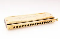 SW1664-1 C-major Губная гармошка хроматическая, золотистая, Swan