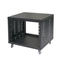 TEMPO RK8W - рэк-шкаф, 8 мест, колеса, цвет черный.