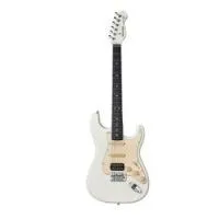 Mooer msc10 pro vintage white  электрогитара с чехлом, форма стратокастер, hss, цвет белый