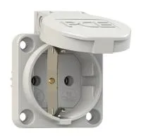 PCE Розетка встраиваемая 16A/250V/2P+E/IP54, безвинтовое подключение 109-0g