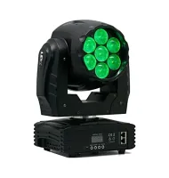 Estrada pro mh715 zoom светодиодная вращающаяся голова заливного светатипа wash beam led 7 шт. х 15w rgbw c функцией zoom