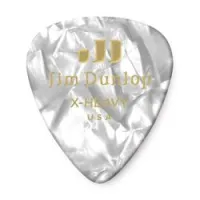 Dunlop 483p04xh celluloid white pearloid extra heavy 12pack  медиаторы, очень жесткие, 12 шт.