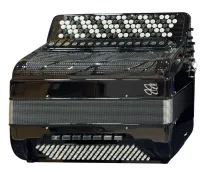 ANDREA BALLONE BURINI Optimus Plus Баян 106(64)x120(58)-IV/VI(II)-15+7/7+R Cassotto-2 с готово-выборным аккомпанементом вес 14,7 кг