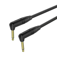 ROXTONE GGJJ130/0,6 Кабель инструментальный, 6,3mm угловой mono JACK (RJ2RP-BG) угловой -6,3mm угловой mono JACK (RJ2RP-BG) угловой, 0.6м