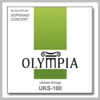 Olympia UKS-100 черные нейлоновые струны для 4-х струнных укулеле сопрано или концерт