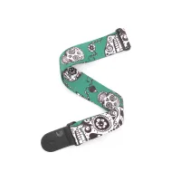 Planet Waves P20W1414 Ремень для гитары, рисунок «Sugar Skulls», цвет красный