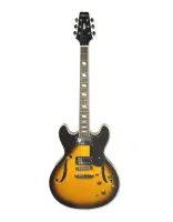 ARIA TA-CLASSIC BS - электрогитара, гриф древесина красного дерева, масштаб 628 мм, 22 лада, звукосниматели 2 хамбакера, регулировки Volume x2, Tone x2, PU selector switch x1, фурнитура хром, цвет - Brown Sunburst.