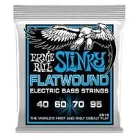 Ernie ball 2815  струны для бас гитары flatwound slinky 40-95