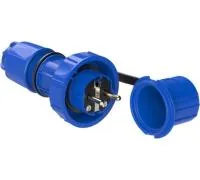 PCE Вилка каб 16А/250V/2P+E/IP68 NAUTILUS 20051-b