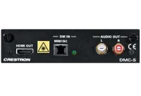 Crestron DMC-S, плата входа для модульный матричных коммутаторов серии DM, по одной жиле многомодовой оптики до 300м. HDMI выход, аналоговый аудиовыход