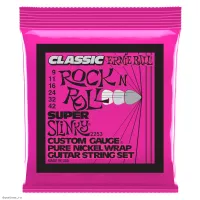 ERNIE BALL 2253 Classic Rock n Roll Pure Nickel Slinky Super 9-42 - Струны для электрогитары
