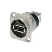 Neutrik NAUSB-W- Переходник USB 2.0 тип А (розетка) на USB тип B (розетка), цвет никель