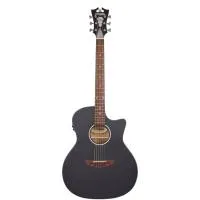 D'angelico premier gramercy cs matte blacktop  электроакустическая гитара, цвет черный матовый
