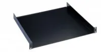 KandM 28482-070-55 Полка для рэковой стойки, высота 2 юнита, глубина 380 мм, сталь, чёрный