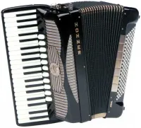 HOHNER Gola 414 black with chin register - no blind - Аккордеон 4/4