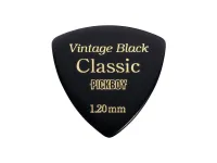 GP-04BL/120 Celluloid Vintage Classic Black Медиаторы 50шт, толщина 1.20мм, Pickboy