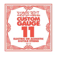 Ernie Ball 1011 струна для электро и акустических гитар. Сталь, калибр .011