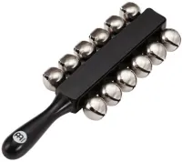 MEINL SLB12 Ручные бубенцы, деревянная эргономичная ручка, 12 стальных бубенцов, цвет: черный