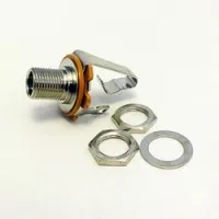 Hosco h-oj-65  разъем джек, моно, длинный, для установки сквозь корпус гитары