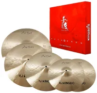 KINGDO ARTIST CLASSIC SET 14"+16"+18"+20" - комплект тарелок, сплав B20, тонкие, ручная ковка полировка, тон мягкий и насыщенный