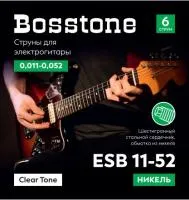 Bosstone Clear Tone ESB 11-52 Струны для электрогитары никель калибр 0.011-0.052