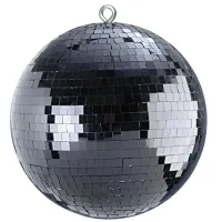 STAGE4 Mirror Ball 30B Классический зеркальный диско-шар / Диаметр: 30см. / Площадь поверхности: 0,28м. / Размер ячеек: 10x10мм. / Материал ячеек: Стекло (зеркало) / Цвет: Черный / Материал основания (сферы): Твердый пластик / Количество точек крепления: 