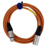 XLR3F-XLR3M (orange) 8 метров балансный микрофонный кабель (оранжевый) GS-PRO