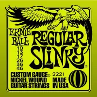 2221 Ernie Ball струны для электрогитары Nickel Wound Regular Slinky 10-46
