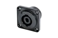 Neutrik nlt4mpxx-bag панельный разъем speakon male 4-контактный, металлический корпус, черный