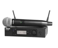 SHURE GLXD24RE/SM58 Z2 Цифровая рековая радиосистема с ручным передатчиком динамическим кардиоидным SM58, 2404-2478 МГц