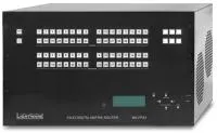 Lightware mx-fr33l, шасси модульного матричного коммутатора 33x33; 4x20 lcd дисплей и кнопки управления на передней панели; управление по rs-232, usb и ip.