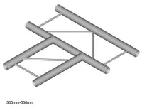 Dura Truss DT 22-T35H-T Узел стыковочный трехлучевой  (горизонтальный)- T, 90°, алюминиевый, сечение