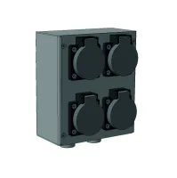 ИМЛАЙТ Блок разъемов настенный БРН-4(SCHUKO)