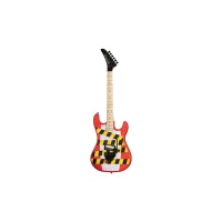 KRAMER Baretta “Danger Zone” Warning Tape on White Red электрогитара с EVH D-Tuna, цвет красно-белый, мягкий кейс в комплекте