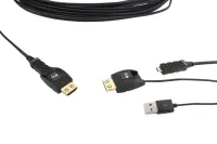 Opticis HDFC-200D-10- Кабель HDMI 2.0 гибридный (вилка-вилка) с разборными разъемами, 4096x2160/60 с 3D, CEC, EDID, HDCP 2.2
