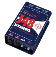 RADIAL J48 Stereo - активный директ-бокс (48V phantom) с трансформ. Jensen, вход 2 хTRS, выход 2 х XLR