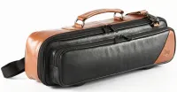 Flute case cover Gard Bags GB-161DMLN - Сумка из натуральной кожи для флейты в футляре с наружным карманом. Цвет черный с коричневой отделкой