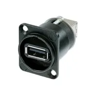 Neutrik NAUSB-W-B- 
			Переходник USB 2.0 тип А (розетка) на USB тип B (розетка), цвет черный