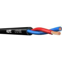 KLOTZ  LY215S (LY215TSW) Спикерный кабель 2х1.5мм², внешний диаметр 7мм², PVC, гибкий, черный