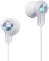 Headphones with limiter JVC HA-KD1-W - Children's in-ear headphones with volume limiter. White color.