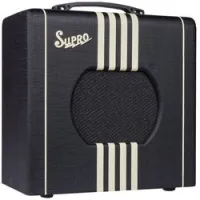 Supro delta king 8 black and cream  ламповый комбоусилитель, 1 ватт, 1 x 8", 12ax7+12au7, черный