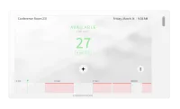 Crestron TSW-570-W-S, 5-дюймовая настольная cенсорная панель бронирования и управления для настенного монтажа, цвет белый
