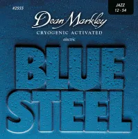 DM2555 Blue Steel Комплект струн для электрогитары, никелированные, 12-54, Dean Markley