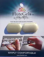 Подушечки для флейты flutegels flg - гелевые подушечки для флейты сопрано. две штуки для указательного пальца левой руки и для большого пальца правой руки
