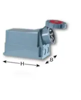 PCE Розетка настенная 125А/230V/1P+N+E/IP67 143-6